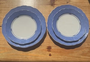 Set of Wedgwood Scandic Blue Collection  “Stockholm” Plates | 2 Dinner & 2 Salad - Bild 1 von 12