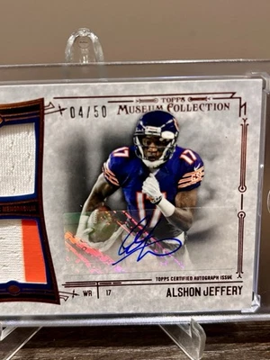Alshon Jeffery Dual Patch Auto 04/50 2014 Topps Museum Collection MINT!! 🔥🔥🔥 - Image 1 of 4