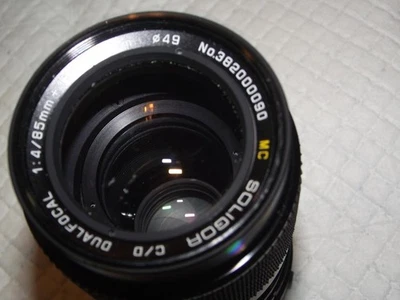 RARE SOLIGAR C/O DUAL FOCAL 85MM F4.0 AND 135MM F4 DUAL LENS F MINOLTA MD MOUNT - Image 1 of 3