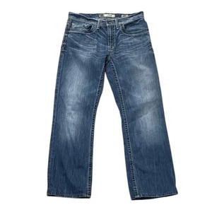 Jeans uomo BKE Jake gamba dritta denim blu taglia 31R x 30 PLM15003 - Foto 1 di 13