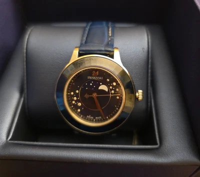 Swarovski Lady's Octea Lux Moon Crystal Watch Blue Pre-owned - Image 1 of 4