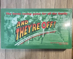 Und sie sind weg! Pferderennen Familien Brettspiel 1993. Neu versiegelt - Bild 1 von 8
