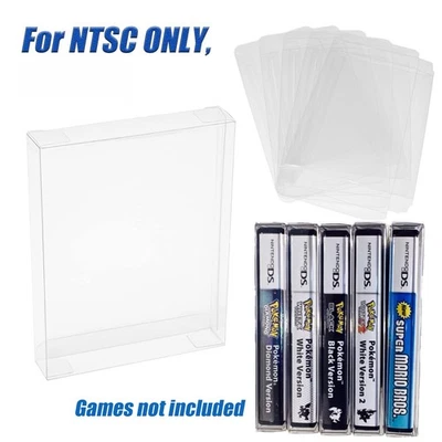 25x Clear Cases Box Protectors For NINTENDO DS Video Games NTSC ONLY, NOT PAL - Image 1 of 4