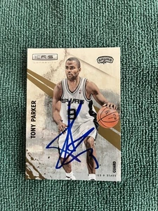 Tarjeta firmada a mano automática 2010-11 Panini Rookies & Stars Longevity Tony Parker #65 - Imagen 1 de 2
