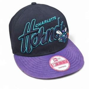 New Era 9Fifty Charlotte Hornets Snapback Hat NBA Basketball Hardwood Classics - Picture 1 of 17