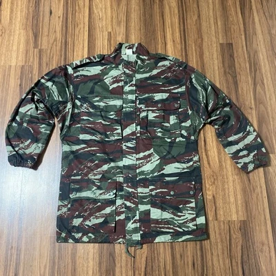 Chaqueta de Campo Camuflada Lagarto Militar Francesa De Colección Talla Grande Paracaidista Foto 1 de 4