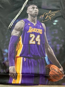 Kobe Bryant Free Throw Hoodie All Over Print Size Mens Size XL Black Silky NWOT - Picture 1 of 14