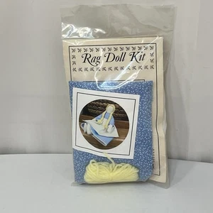 Kit de fabricación de muñecas de trapo de colección LSU Rural Life Museum hilo artesanal tela azul - Imagen 1 de 7