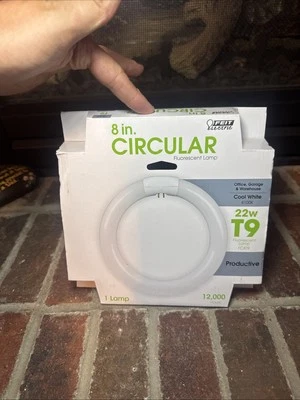 NEW FEIT FC8T9/CW 8" CIRCULAR FLUORESCENT LIGHT BULB 22 W COOL WHITE FREE SHIP - Image 1 of 4