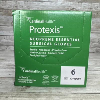 Guantes quirúrgicos esenciales de neopreno Protexis *1 CAJA ABOLLADA* Talla: 6 *Ver fecha* Foto 1 de 4