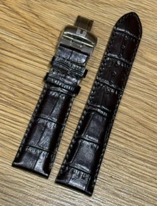 Original Tissot T-Classic Carson braun Lederarmband 21mm 18mm 21/18 T610031412 - Bild 1 von 7