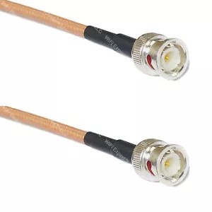 RG142 Silber BNC STECKER auf BNC STECKER Koaxial RF Kabel USA Posten - Bild 1 von 1