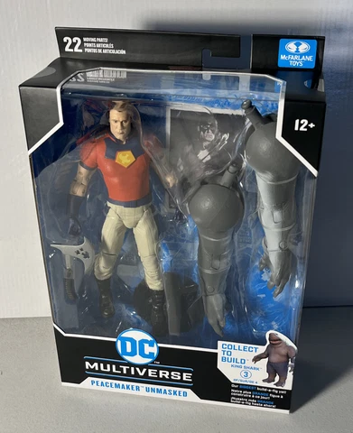 McFarlane DC Multiverse * PEACEMAKER Suicide Squad * UNMASKED * 1/4 BAF Shark Cover