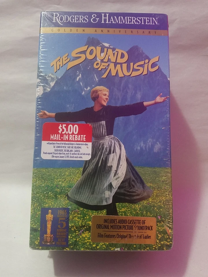 Sound of Music VHS and cassette. Golden Anniversary. Sealed with watermark - Image 1 of 4