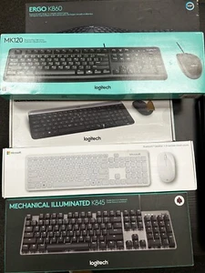 Mixed Microsoft & Dell & Logitech Full-size Wireless Bluetooth Keyboard (25) - Picture 1 of 12