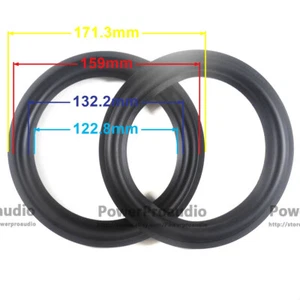 2 pz 7 pollici gomma surround fai da te adatto per altoparlante 171-159-132-122 mm - Foto 1 di 5