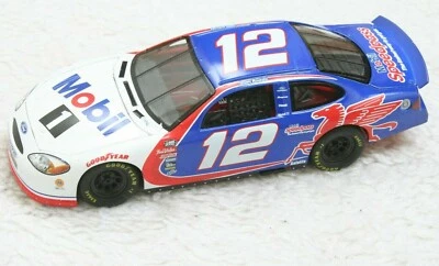 Mattel Nascar Die Cast Toy Race Car 1/24 1999 #12 Mobil 1 Jeremy Mayfield 1775 - Image 1 of 4