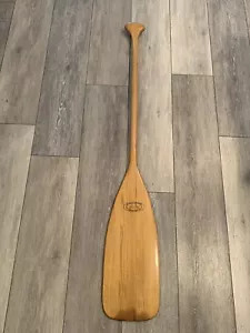Vintage Canoe Paddle McCann Paddles Chippewa Falls Wi Cabin NOS Approx47”x7” - Picture 1 of 9