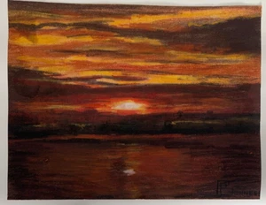 Raro portafoglio di opere Raymond Bonneel (Belgio) con un dipinto originale - Foto 1 di 18