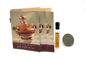 3 Tuscany Per Donna (Vintage) Estee Lauder Women 1 ml/.03 oz ea. EDP Splash Vial - Picture 1 of 1