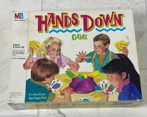 HANDS DOWN Vintage Game COMPLETE Milton Bradley 1987 80's Kids Children's - Picture 1 of 7