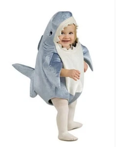 Toddler SHARK HALLOWEEN COSTUME - Rubies toddler size Grey/Silver - Picture 1 of 5