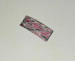 Brillant Funkelnde Haarspange Kristalle Strass Rosa Violett Schwarz Multi  - Bild 1 von 4