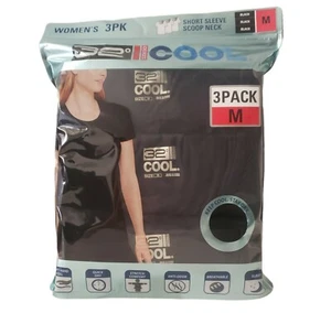 3 Pack 32 Degrees Cool Women's Size M Short Sleeve Scoop Neck T Shirt Medium - Picture 1 of 6