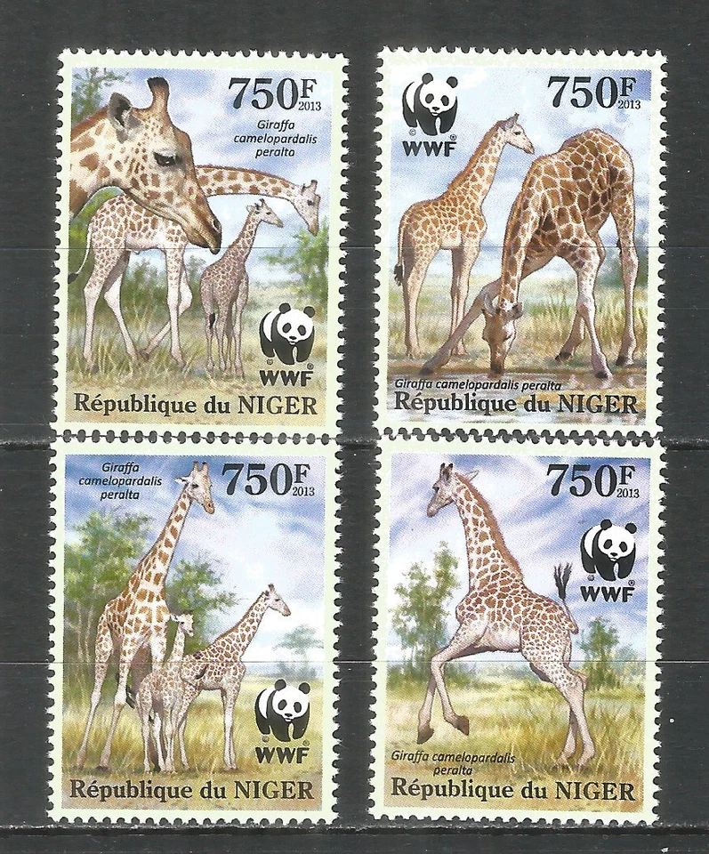 Niger 2013 mint stamps MNH(**) WWF – Giraffes - Image 1 of 1
