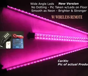CONTROL REMOTO INALÁMBRICO LED ROSA 4 piezas - Efecto neón (TECNOLOGÍA LED) Kits debajo de la carrocería de coche - Imagen 1 de 1