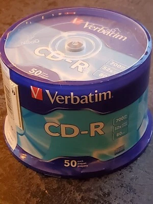 50 Pack Music CD-R Discs Media Audio and Data 700MB 52x 80min Unopened - Image 1 of 4