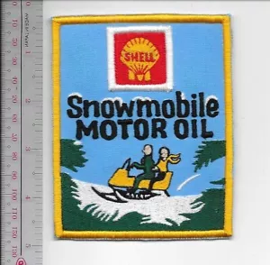 Snowmobile Oil & Lubricants Shell Oil Snowmobile Motor Oil Promo Patch - Picture 1 of 1