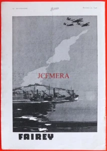 WW2 Ephemera : 'FAIREY' Flugzeug ANZEIGE #3 : Original 1940 Druck - Bild 1 von 1