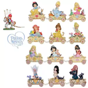 Precious Moments Disney Princess Parade- Birthday Train Set 13 pieces Brand New - Picture 1 of 14
