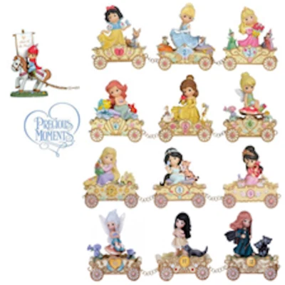 Precious Moments Disney Princess Parade- Birthday Train Set 13 pieces Brand New