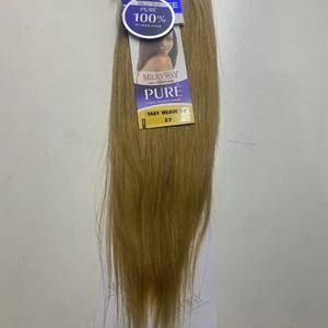 Milchstraße REINE SPEZIELLE FARBE Echthaar Webart Extension Yaky_14"_#27 - Bild 1 von 4