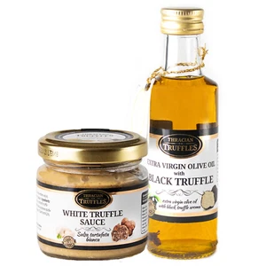 Black truffle oil White truffle sauce Dip sauce Gourmet Food Salad Dressing - Picture 1 of 12