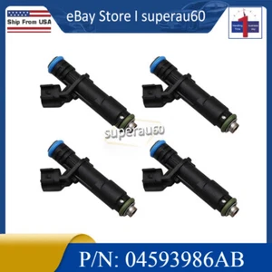 NEW 4PCS Fuel Injector for Jeep Cherokee Compass Renegade 2.4L L4 04593986AB - Foto 1 di 9