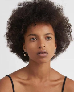 8 inch Natural Afro Kinky Curly Wigs Short Wigs 100% Human Hair Wigs Heat Safe - Picture 1 of 12