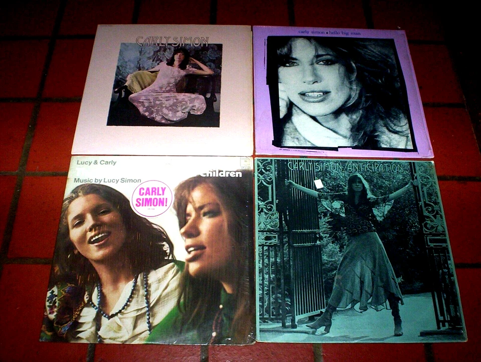 CARLY SIMON ( 4 ) LP lot: BIG MAN / SIMON SISTERS / SELF TITLED / ANTICIPATION - Image 1 of 1