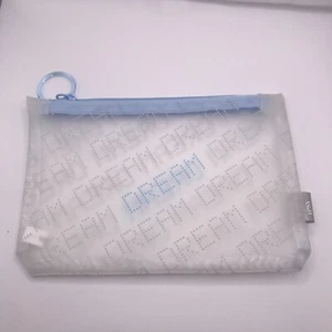 Ipsy DREAM Clear Blue Zip Top Makeup Bag Pouch (No Product) - Picture 1 of 2