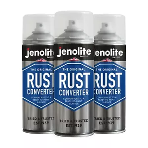Jenolite Rust Converter Spray Paintable Surface Metal DIY - 400ml - 3-Pack - Picture 1 of 6