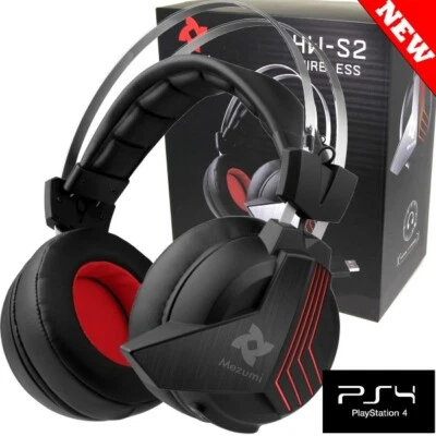Mezumi 2.4GHZ Wireless Gaming Headset for Xbox One PS4 Playstation 4 SLIM NEW GD - Image 1 of 4