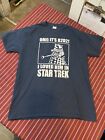 Dr Who Star Trek Star Wars Mike Cole Blue Shirt Size Medium