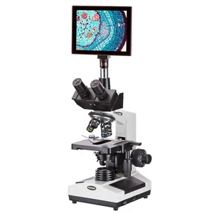 Amscope 40X-2500X Trinocular Halogen Compound Microscope + 9.7" Touchscreen - Picture 1 of 6