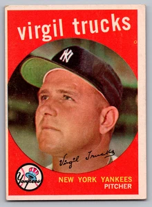 1959 TOPPS #417 VIRGIL TRUCKS YANKEES - Picture 1 of 3
