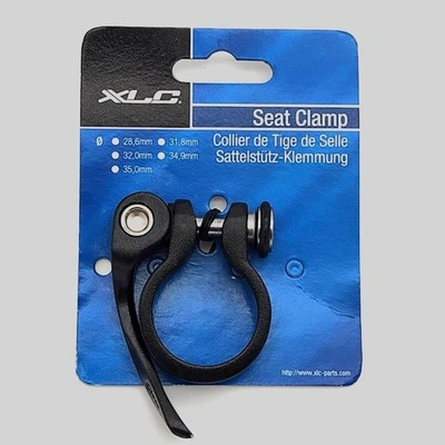 Abrazadera de tija de sillín de bicicleta XLC 31,8 mm QR negra - liberación rápida Foto 1 de 3