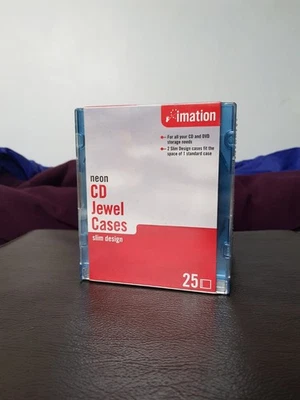 Retro Neon CD Jewel Cases - 25 pack - New and Sealed - Image 1 of 4