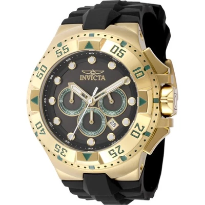 Invicta Reloj Hombre Excursión Cuarzo Cronógrafo Esfera Negra Correa Silicona 48537 Foto 1 de 2