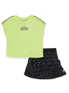 Nike Girls' 2-Piece Scooter Shorts Set Outfit Color: purple Size: 2t - Picture 1 of 2
